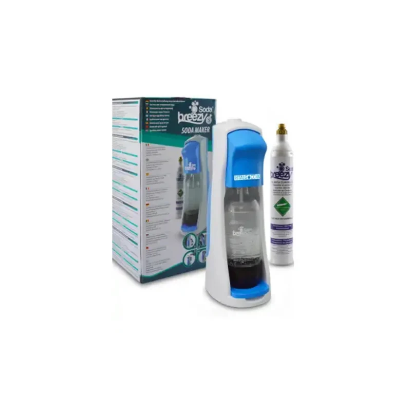 gasatore acqua celeste con bottiglia e bombola da 425 gr ricaricabile 16016004