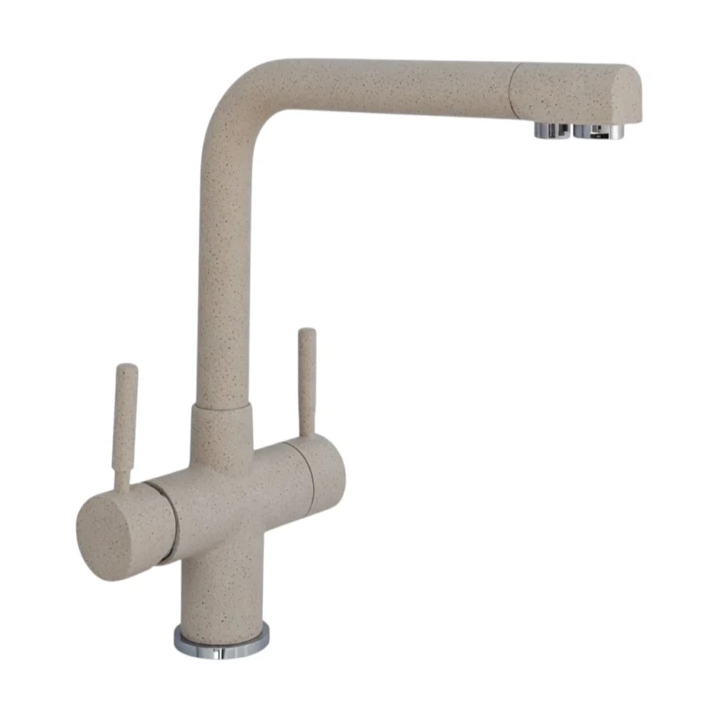 Rubinetto Arvon per depuratore acqua 4 vie sostitutivo Granito Avena - fragranite