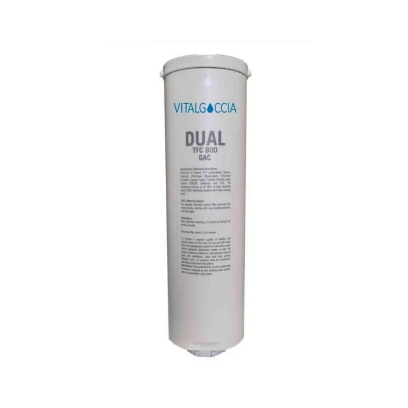 RO800 PLUS ricambio membrana 800GPD + filtro GAC