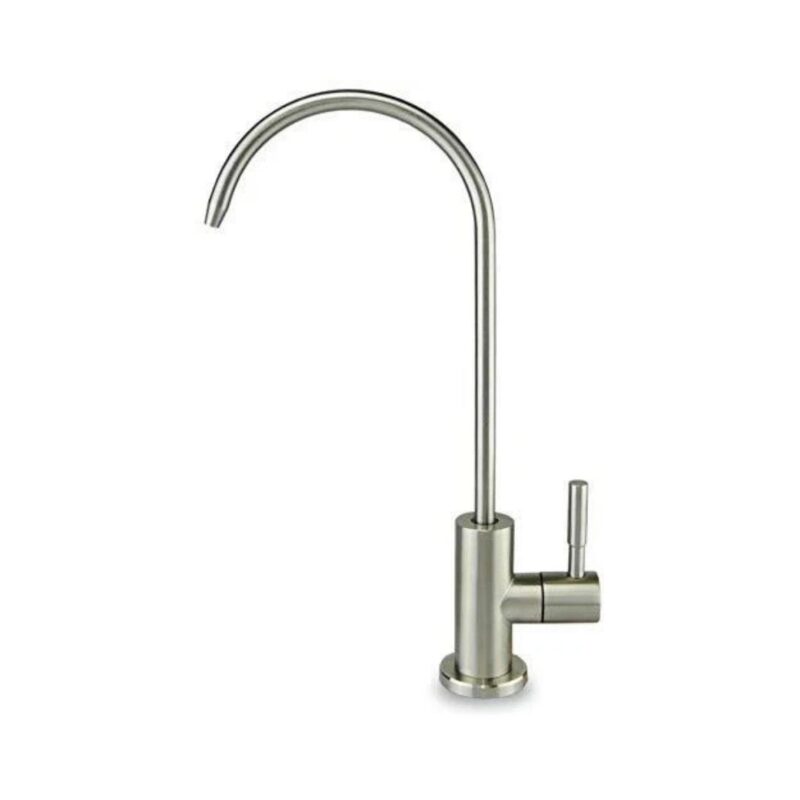 rubinetto albaqua per depuratore acqua 1 via nickel spazzolato aggiuntivo 10001103 ns