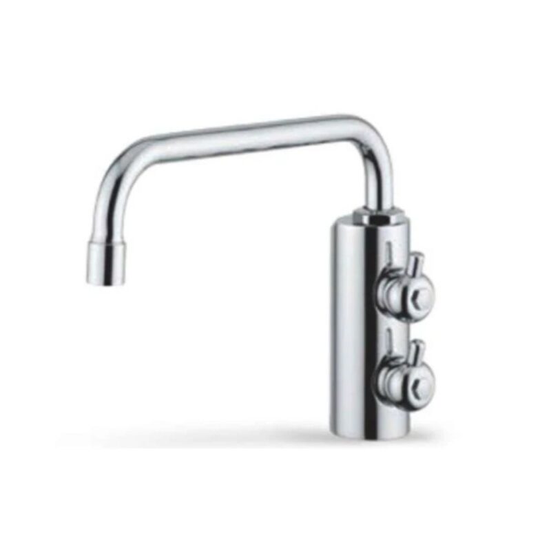 Rubinetto Nymira per depuratore acqua 2 vie cromo aggiuntivo abbattibile per sottofinestra