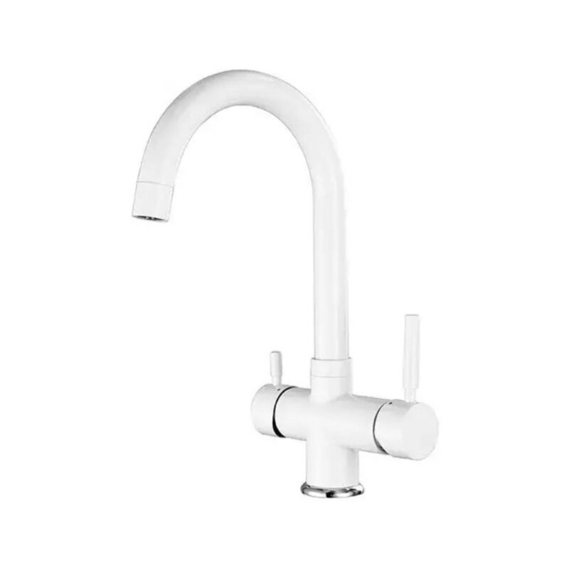 rubinetto selaris per depuratore acqua 3 vie bianco sostitutivo 10003025 bi