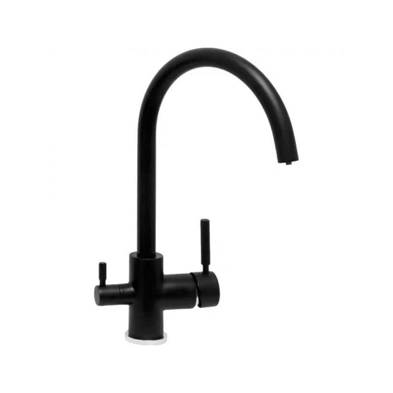 rubinetto selaris per depuratore acqua 3 vie nero opaco sostitutivo 10003025 neop