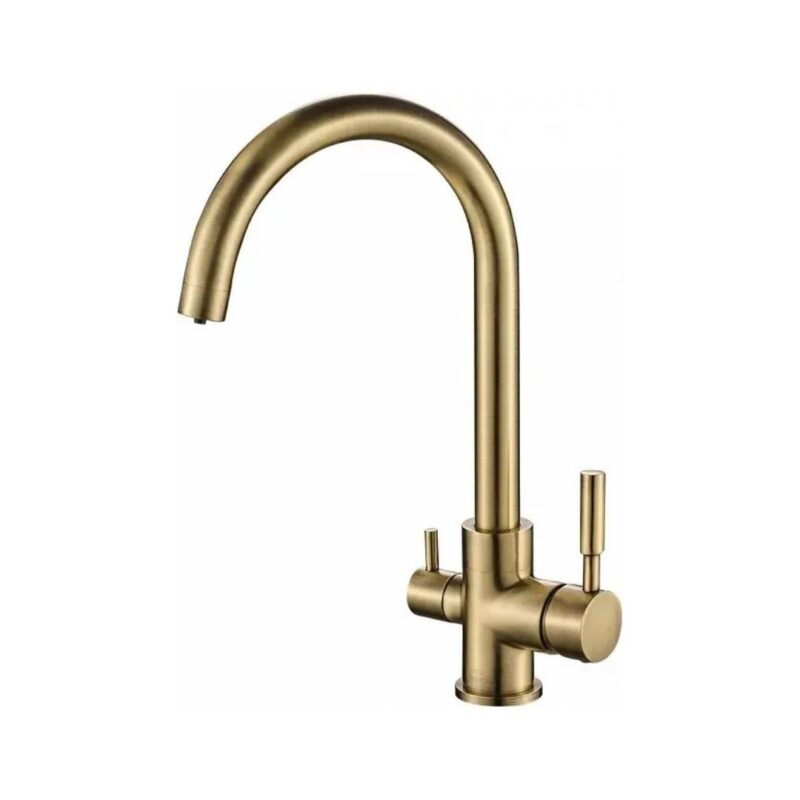 rubinetto selaris per depuratore acqua 3 vie ottone spazzolato sostitutivo 10003025 br