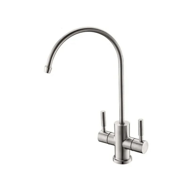 Rubinetto Tarevia per depuratore acqua 2 vie cromo aggiuntivo
