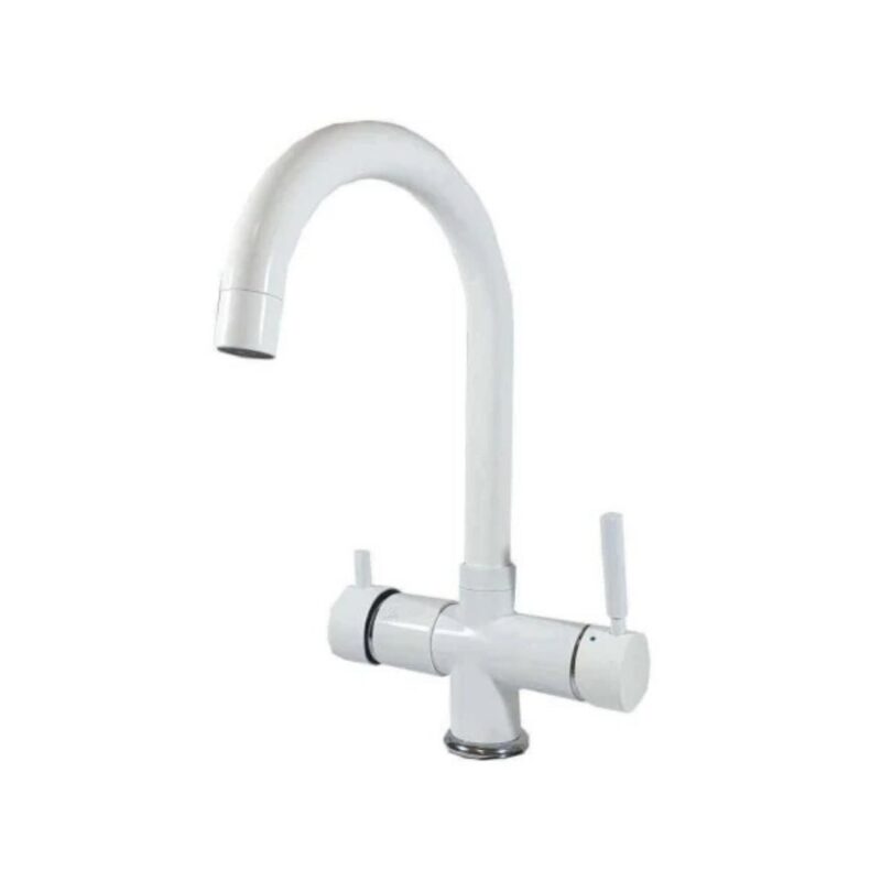 rubinetto tiron per depuratore acqua 5 vie sostitutivo bianco 10005015 bi