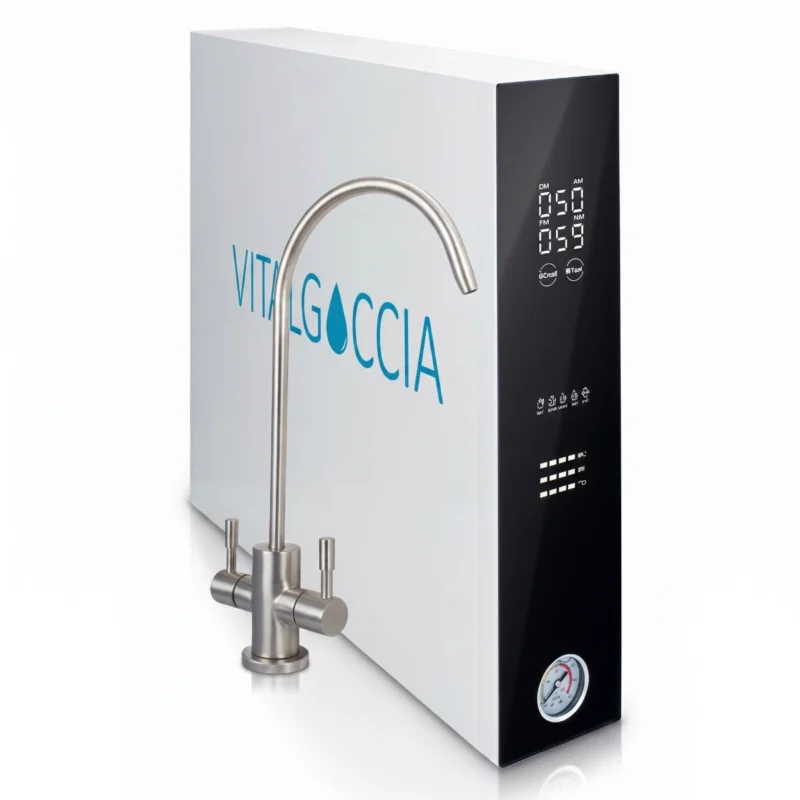 Depuratore acqua osmosi inversa 1 via naturale da 95 Litri/ora sottozoccolo con rubinetto incluso